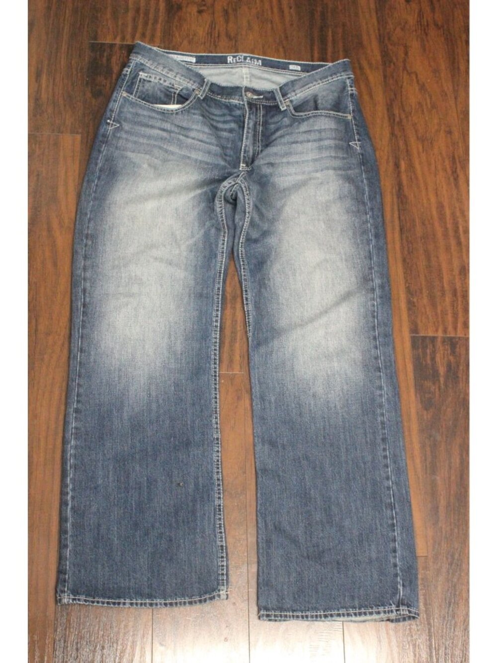 Reclaim Relaxed Bootcut Jeans Size 36R Dark Wash Denim